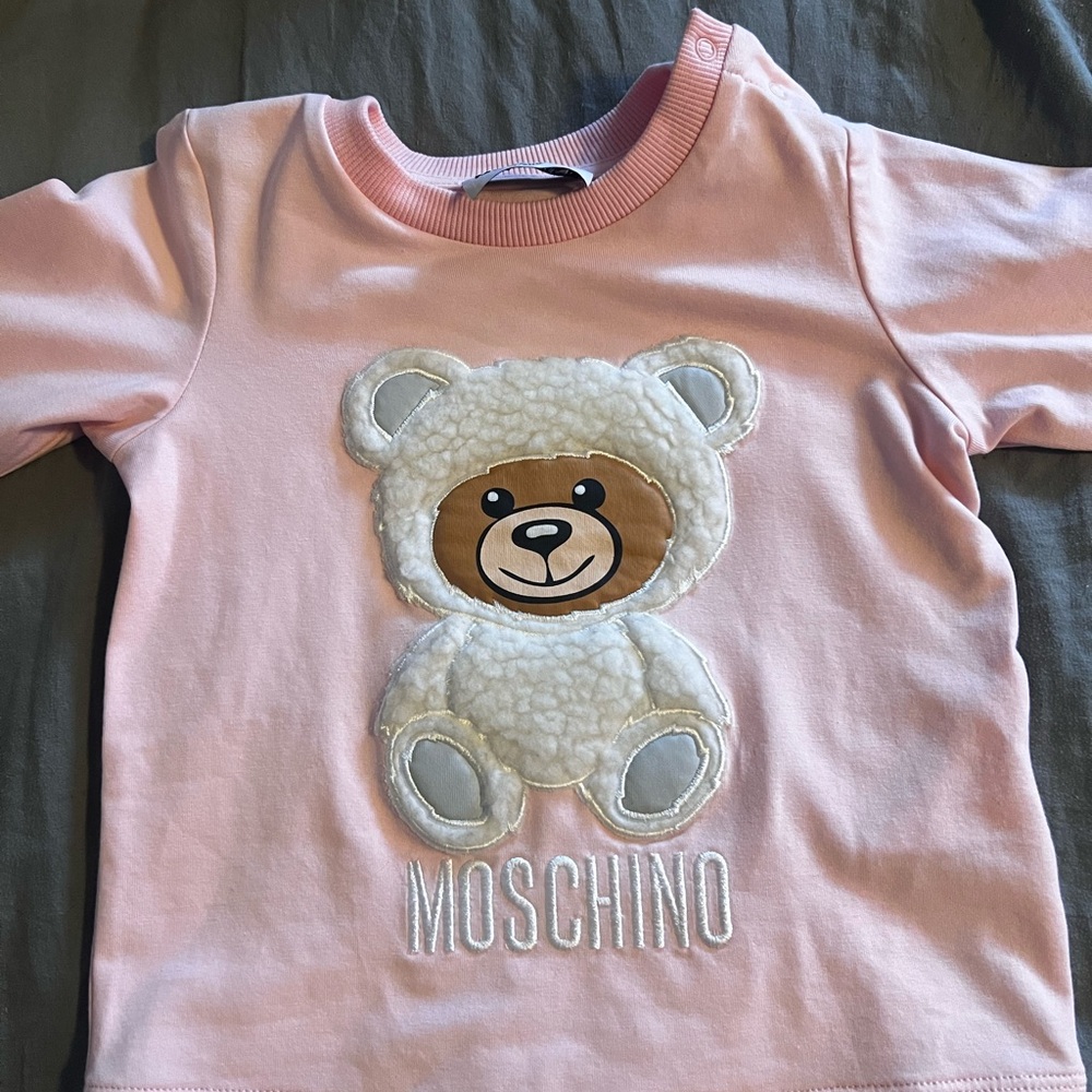 Moschino Light Pink Teddy Bear Top